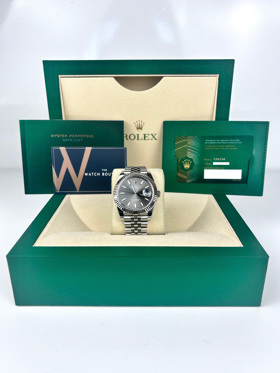 Rolex Datejust 41 Steel Rhodium Jubilee 2021 126334 The