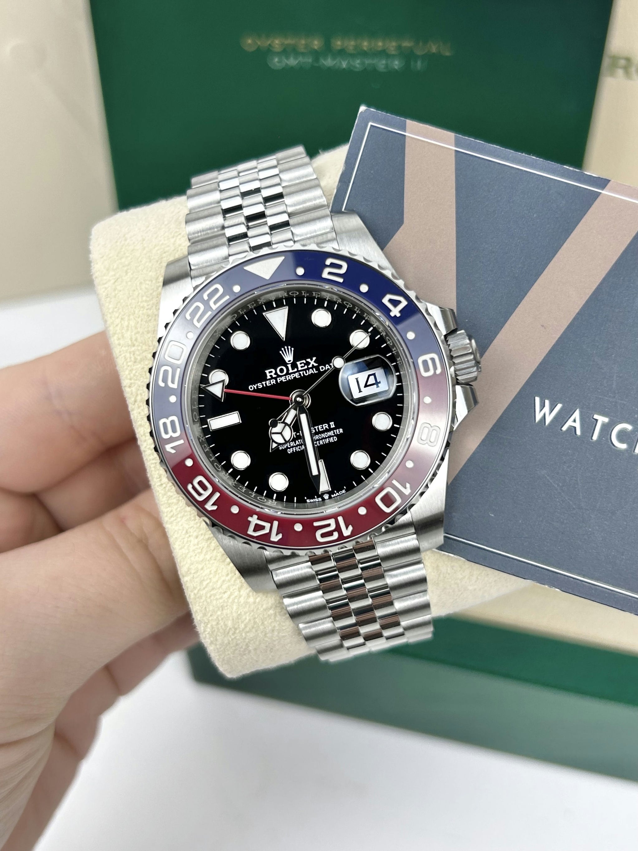 Rolex GMT Master II Pepsi Jubilee 126710BLRO 2024 – The