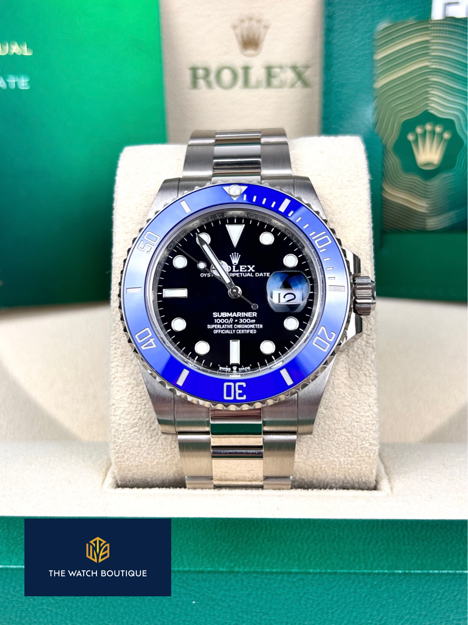 ROLEX オイスタースイムプルーフ パーツセット Rolex Submariner Date - Black Dial - 2021 - 126619LB - White Gold