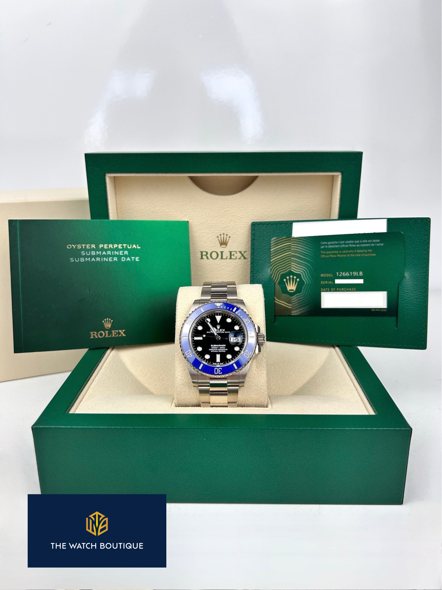 Rolex Submariner Date - Black Dial - 2021 - 126619LB - White Gold