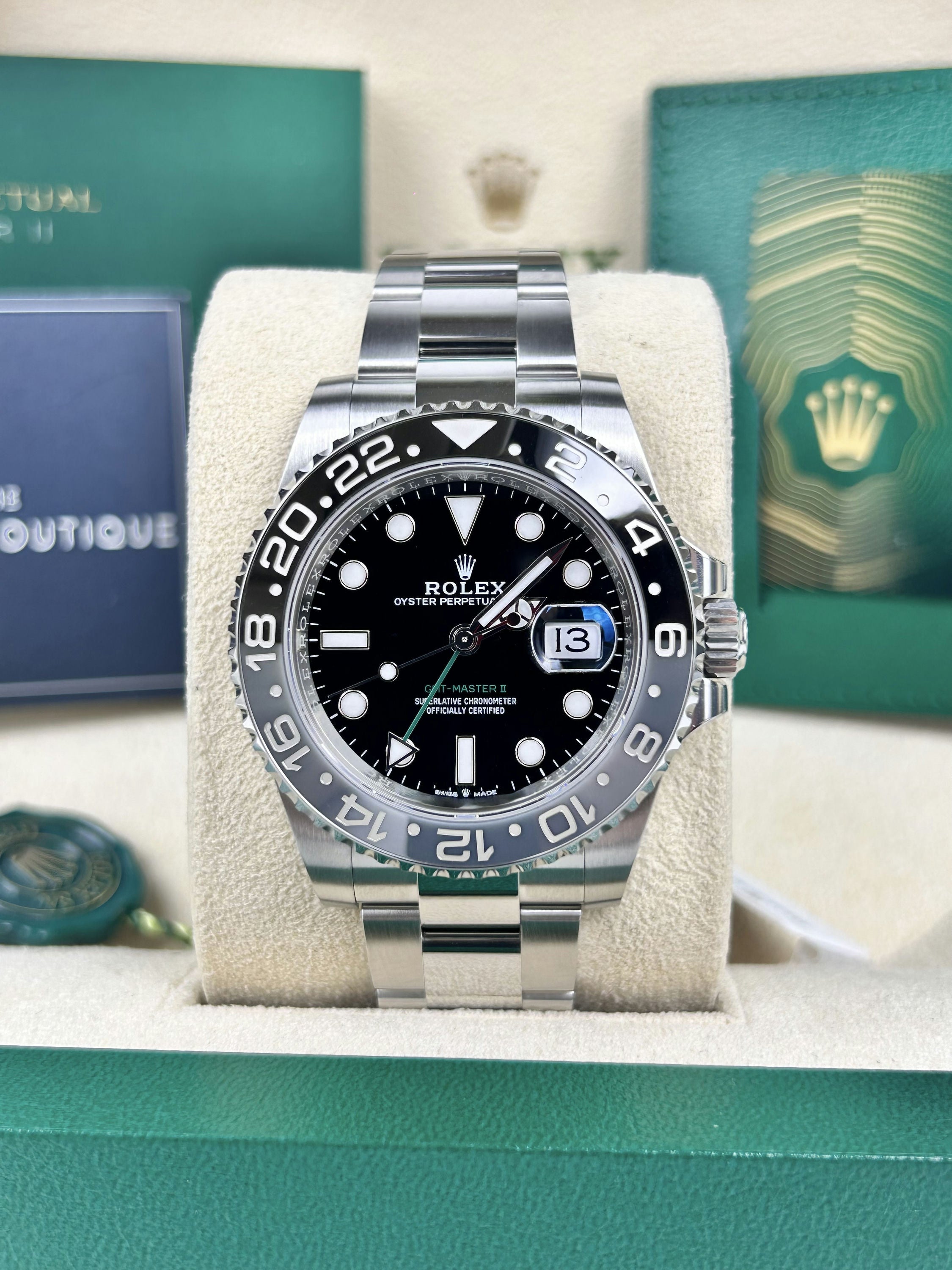 Rolex GMT-Master II - Black Dial - 2024 - 126710GRNR - Steel – The ...