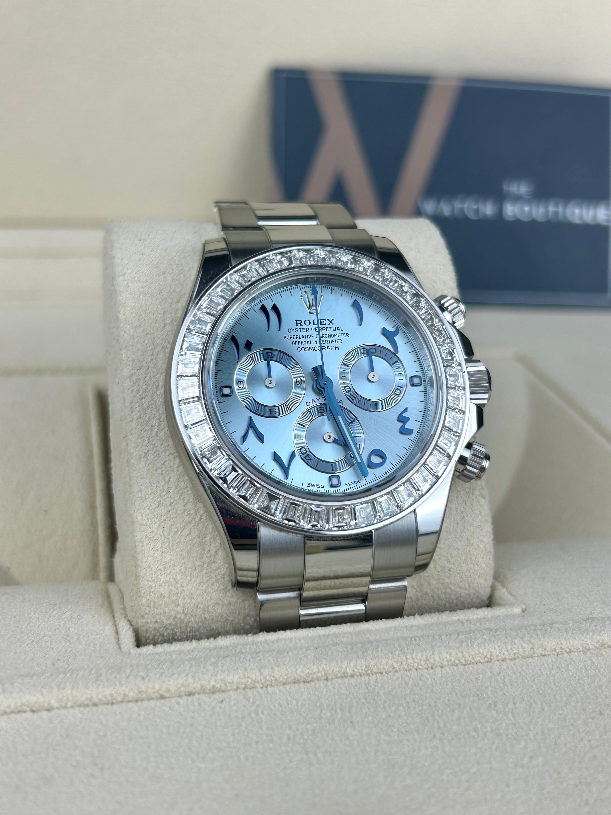 Rolex Daytona Platinum Arabic dial 116576TBR 2021 Platinum