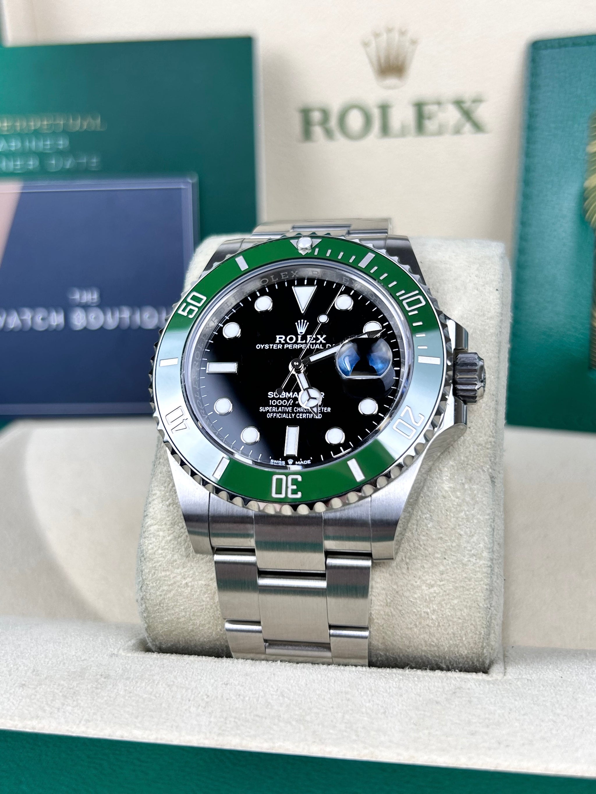 Rolex Submariner Date Black Dial Green Bezel 2023 126610LV