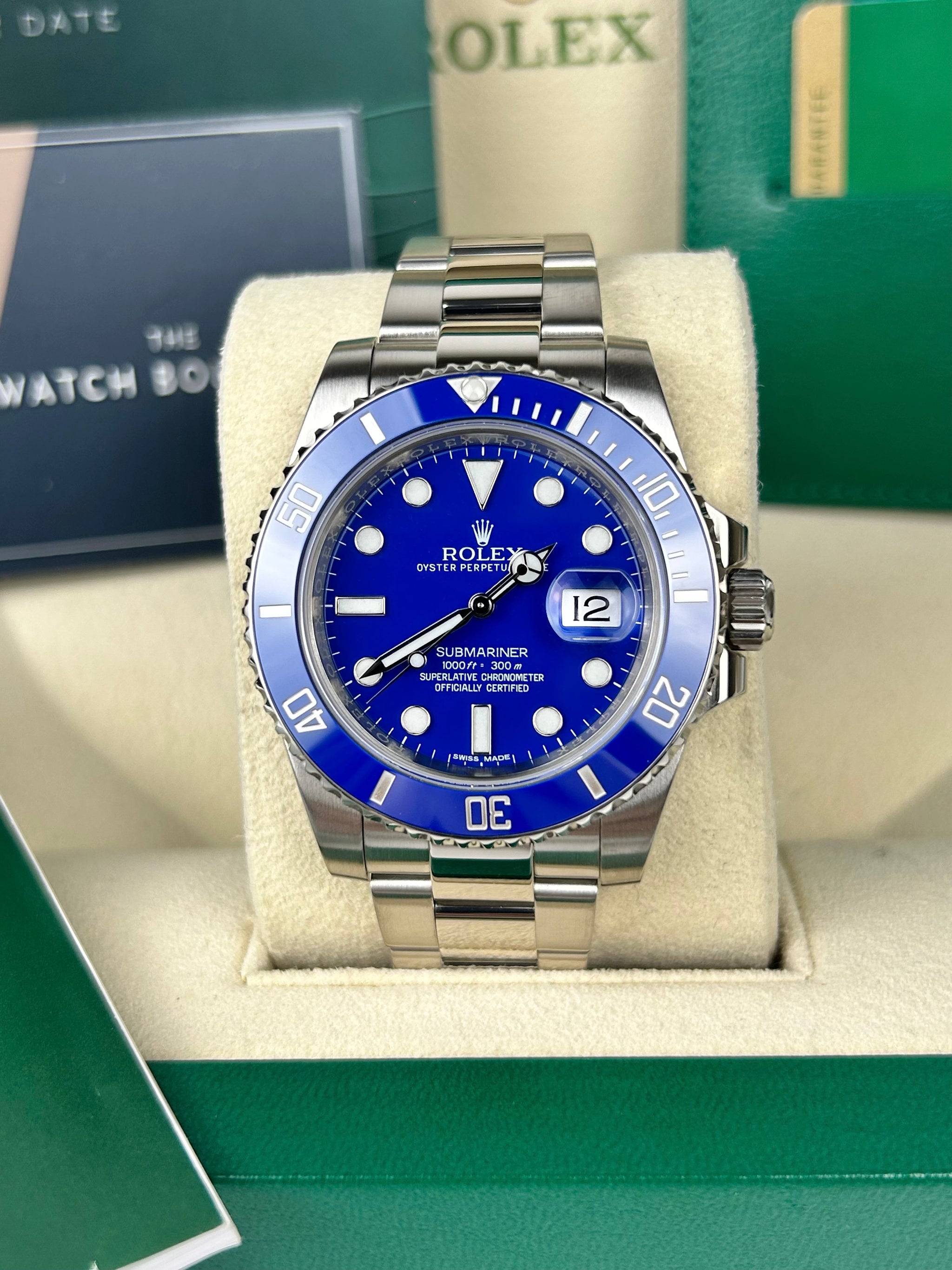 Rolex with blue sale