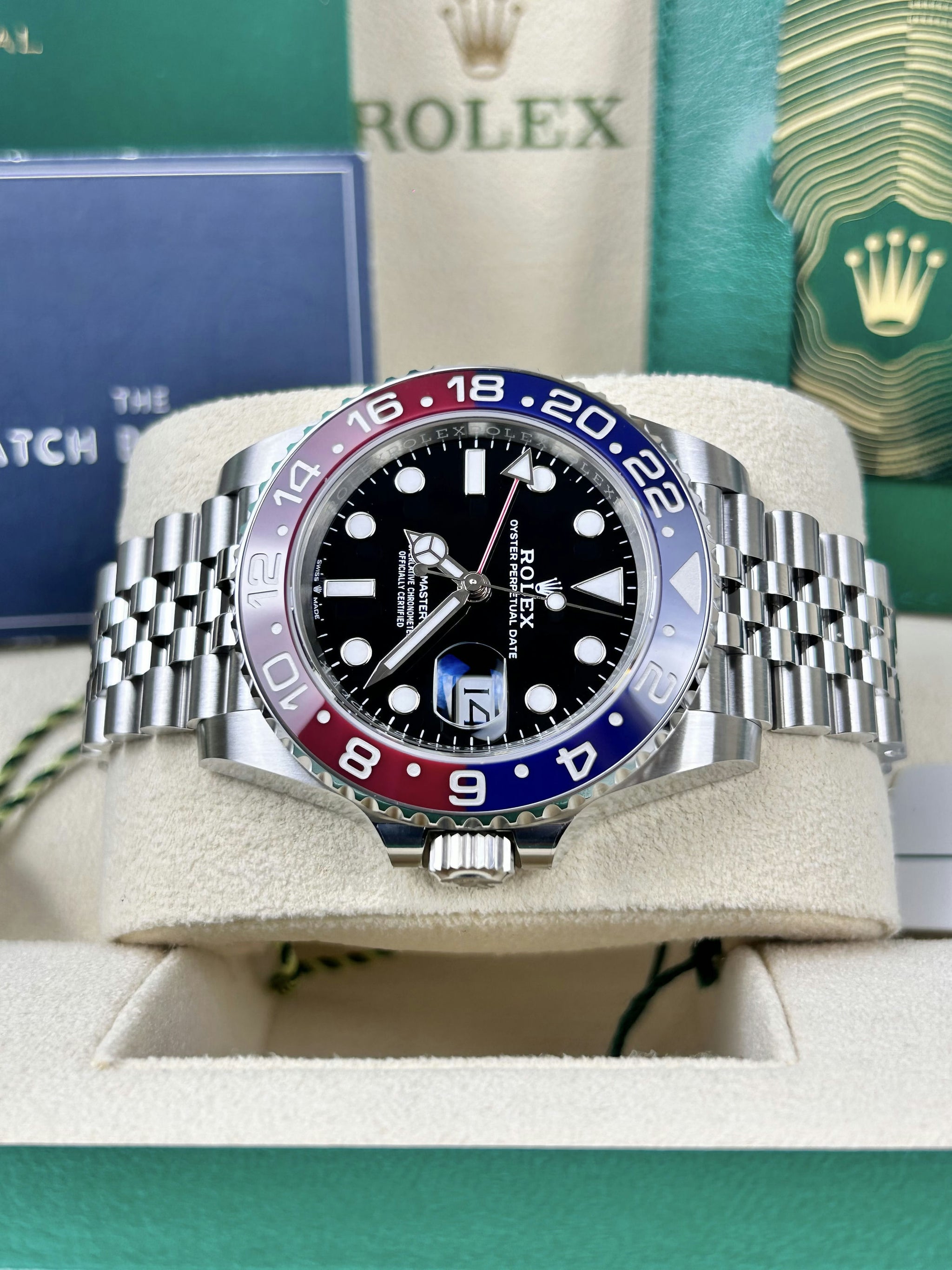 Rolex GMT Master II Pepsi Jubilee 126710BLRO 2024 – The