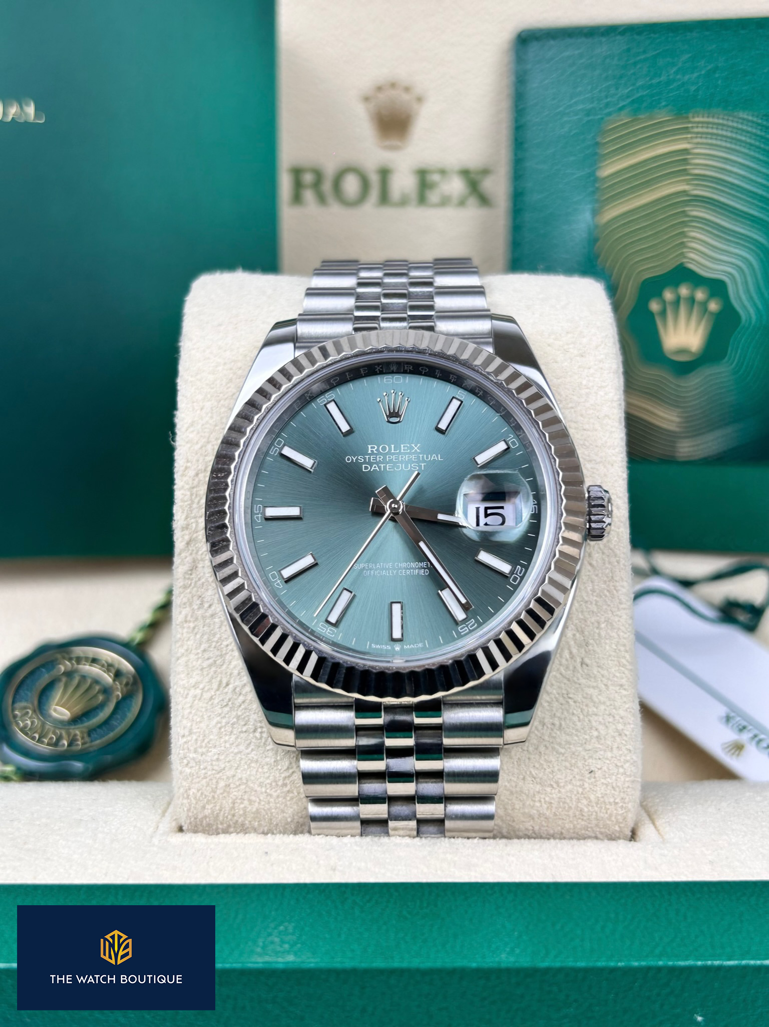 Rolex datejust 41 jubilee fluted bezel sale