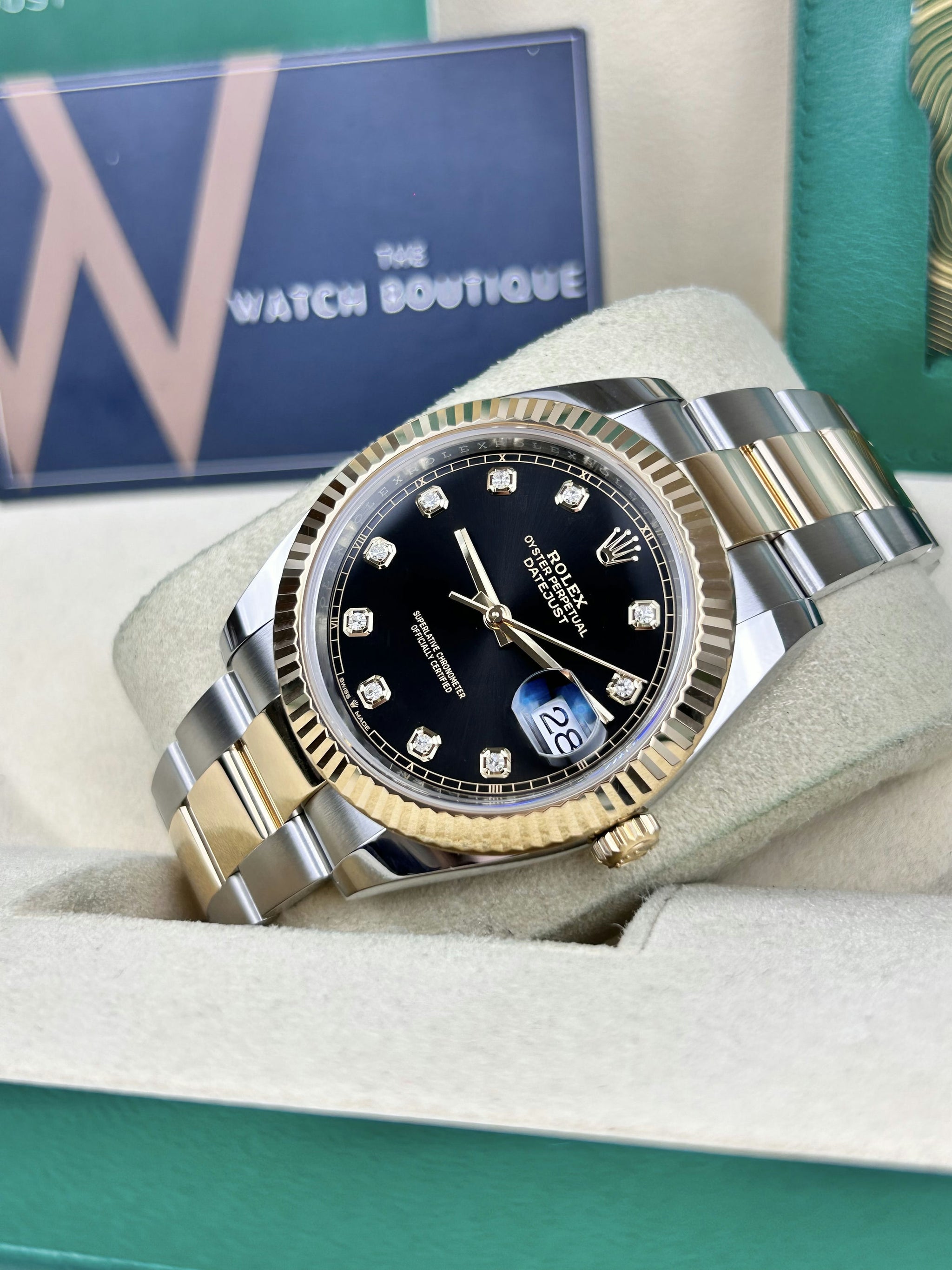 Rolex Datejust 41 Steel Bi-Metal Black Dial Oyster 2023