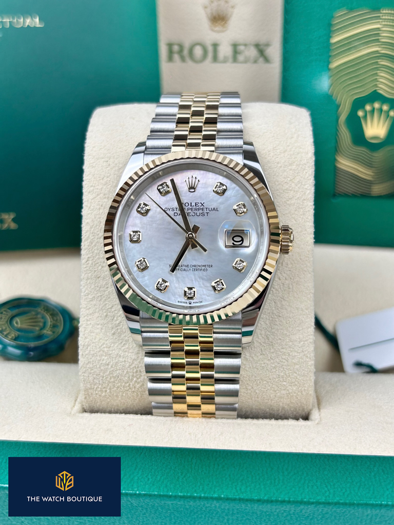 Datejust 36 mother of pearl dial discount