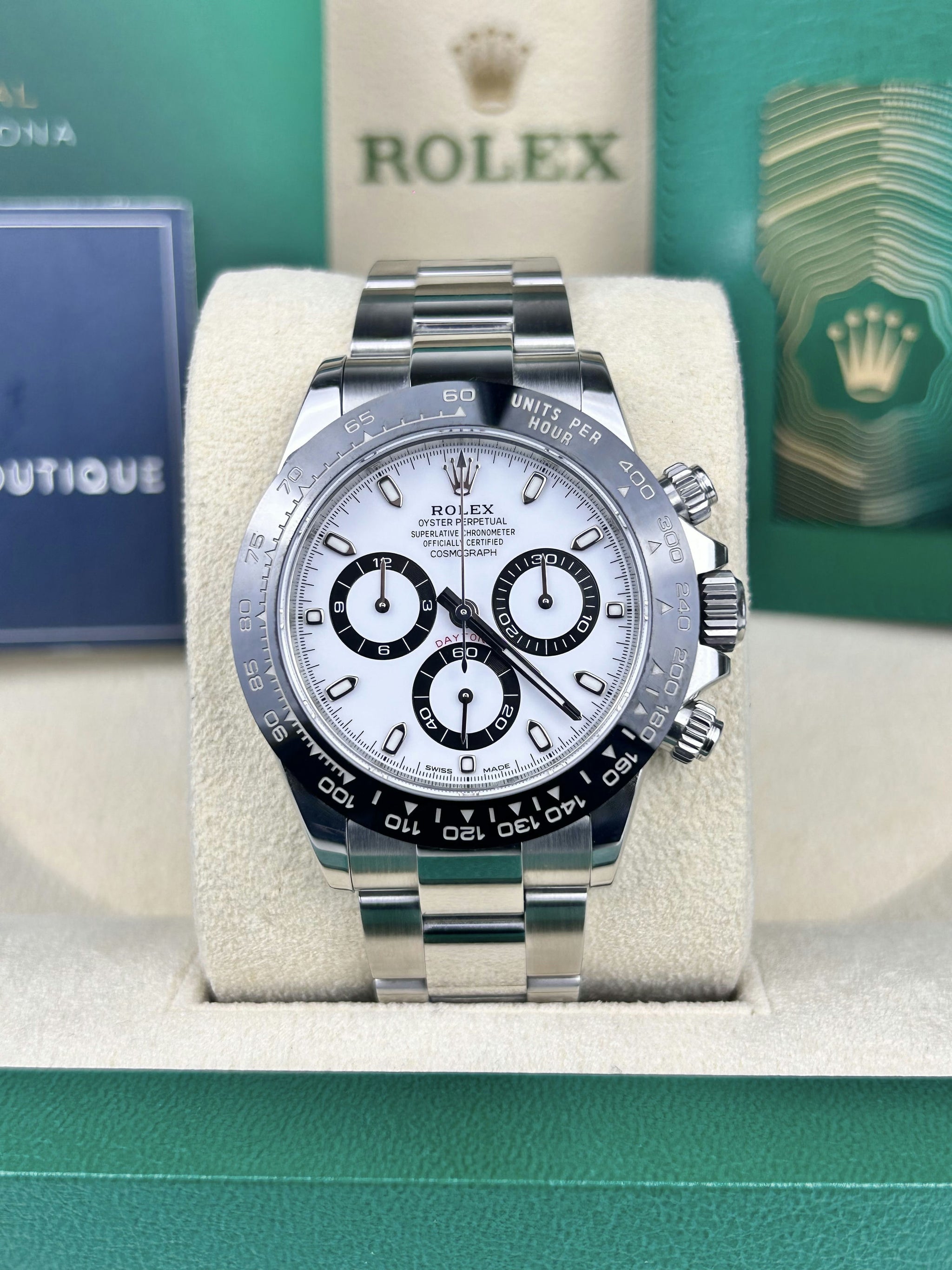 Rolex Daytona White Dial 2022 116500LN Steel Oyster The Watch Boutique