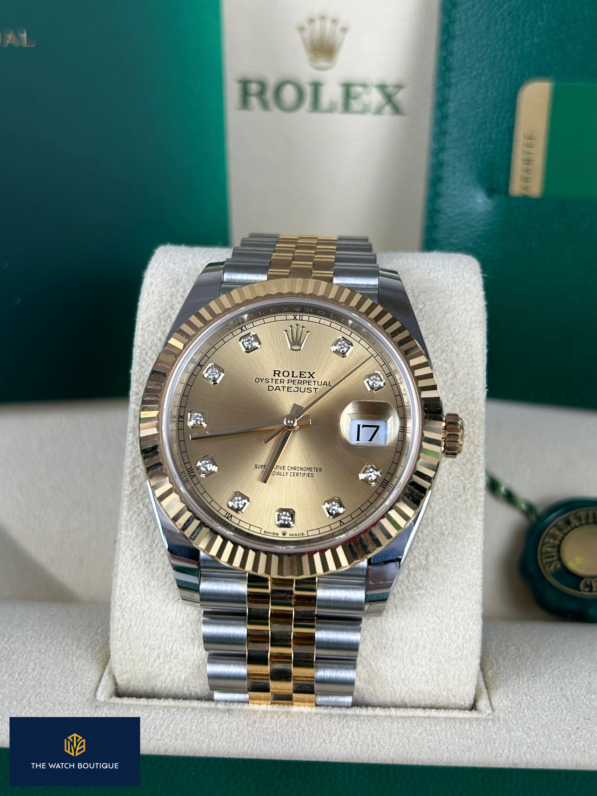 Rolex Datejust 41 Bi-Metal Champagne Dial Jubilee 2020