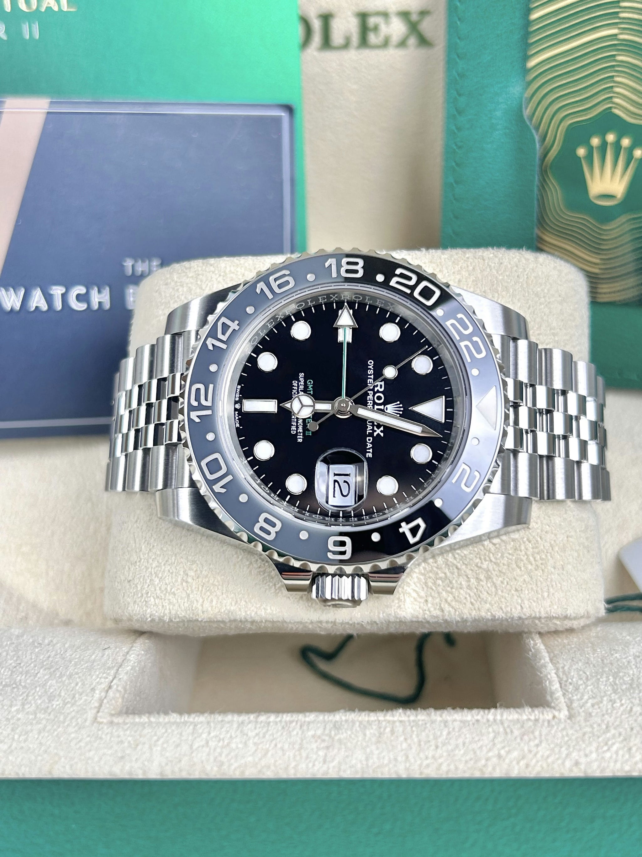 Rolex GMT Master II Black Dial 2024 126710GRNR Jubilee