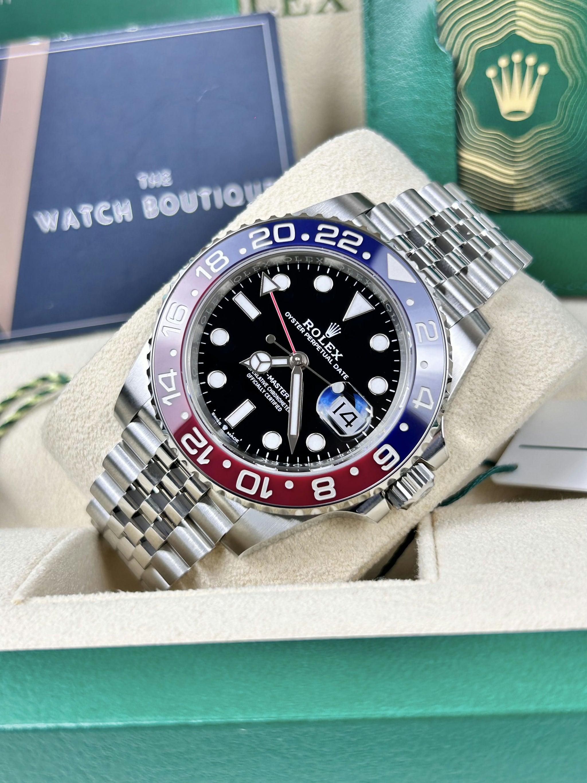 Rolex GMT Master II Pepsi Jubilee 126710BLRO 2024 – The