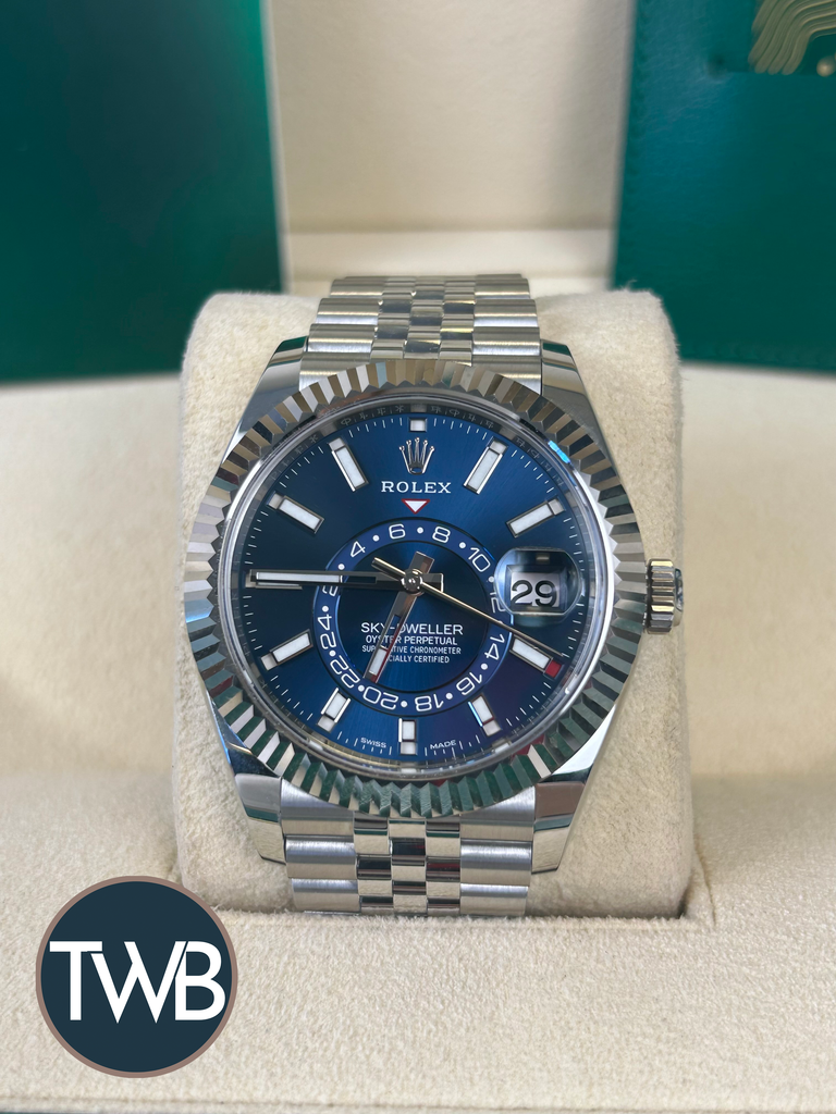 Rolex Sky Dweller Steel Blue Jubilee 2023 336934 The